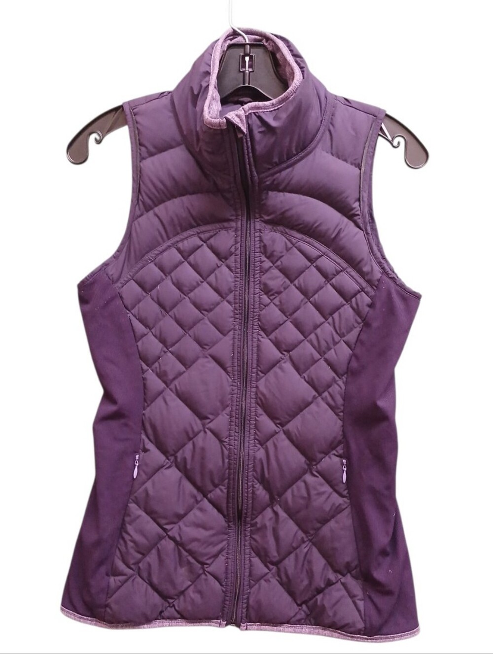 lululemon athletica Fluff Off Quilted Plum Sleeveless Vest Size 8